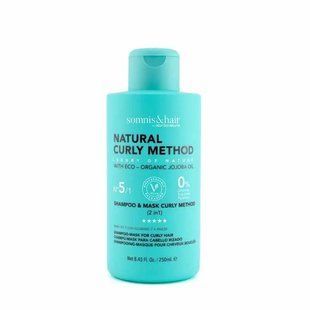 SOMNIS&HAIR Шампунь-маска 2в1 Curly Method кучеряве волосся 250 мл SOMNIS&HAIR10 фото