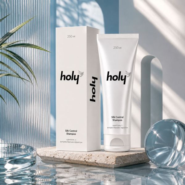 Шампунь с выпрямляющим эффектом - Holy Silk Control Shampoo 250 мл HL017 фото