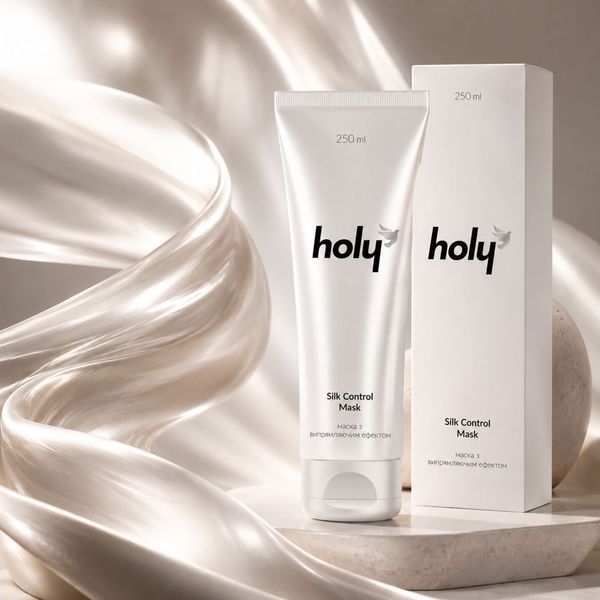 Маска з випрямляючим ефектом - holy silk control mask 250 мл HL018 фото