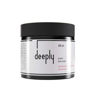 Протеїнова маска-підкладка для волосся deeply protein basic mask 300 мл deeply32 фото